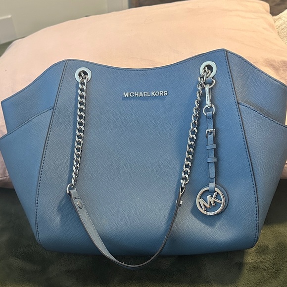 Michael Kors Handbags - Michael Kors Blue Shoulder Bag